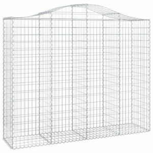 Íves horganyzott vas gabion kosár 200x50x160/180 cm kép