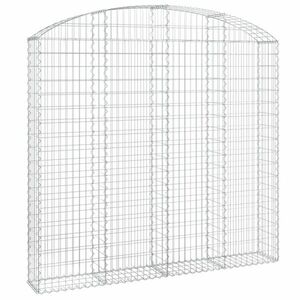 Íves horganyzott vas gabion kosár 200x30x180/200 cm kép