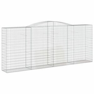 Íves horganyzott vas gabion kosár 400x50x160/180 cm kép