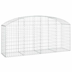 Íves horganyzott vas gabion kosár 200x50x80/100 cm kép