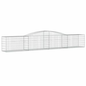 Íves horganyzott vas gabion kosár 400x50x60/80 cm kép