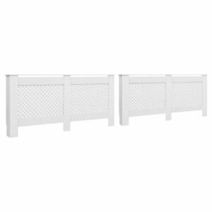 vidaXL 2 db fehér MDF radiátorburkolat 172 x 19 x 81, 5 cm kép