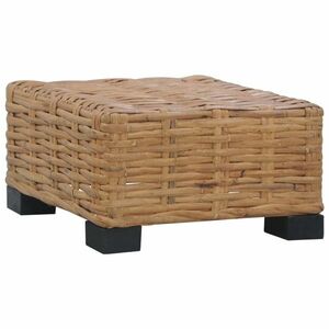 vidaXL természetes rattan dohányzóasztal 47 x 47 x 28 cm kép