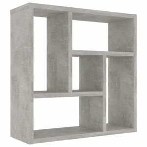 vidaXL betonszürke szerelt fa fali polc 45, 1 x 16 x 45, 1 cm kép