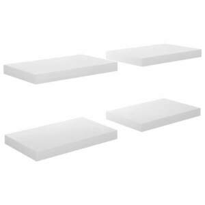 vidaXL 4 db magasfényű fehér MDF lebegő fali polc 40 x 23 x 3, 8 cm kép