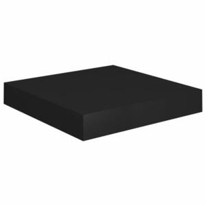 vidaXL fekete MDF lebegő fali polc 23 x 23, 5 x 3, 8 cm kép