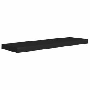 vidaXL fekete MDF lebegő fali polc 80 x 23, 5 x 3, 8 cm kép