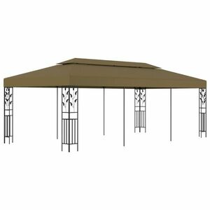 vidaXL tópszínű pavilon 6 x 3 m 180 g/m² kép