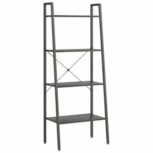 vidaXL 4 szintes fekete állópolc 56 x 35 x 140 cm kép