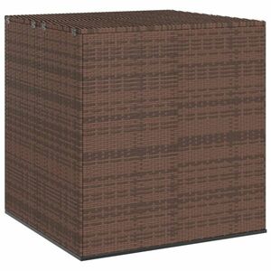 vidaXL barna polyrattan kerti párnatartó doboz 100 x 97, 5 x 104 cm kép