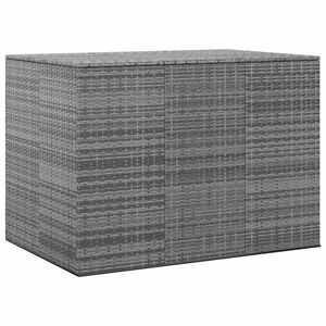 vidaXL szürke polyrattan kerti párnatartó doboz 145 x 100 x 103 cm kép