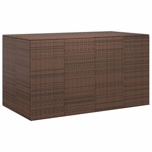 vidaXL barna polyrattan kerti párnatartó doboz 194 x 100 x 103 cm kép