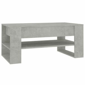 vidaXL betonszürke szerelt fa dohányzóasztal 102 x 55 x 45 cm kép