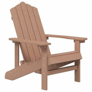 barna HDPE kerti adirondack szék kép