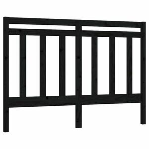 vidaXL fekete tömör fenyőfa ágyfejtámla 156 x 4 x 100 cm kép