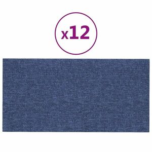 vidaXL 12 db kék szövet fali panel 60x30 cm 2, 16 m² kép