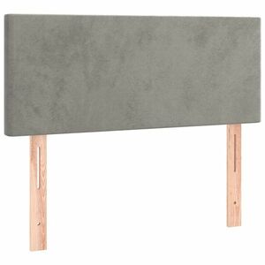 vidaXL világosszürke bársony fejtámla 80 x 5 x 78/88 cm kép