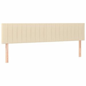 vidaXL 2 db krémszínű szövet fejtámla 100x5x78/88 cm kép