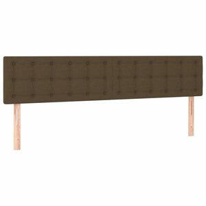 vidaXL 2 db sötétbarna szövet fejtámla 100x5x78/88 cm kép