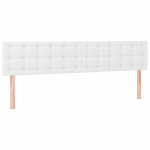 vidaXL 2 db fehér műbőr fejtámla 100x5x78/88 cm kép