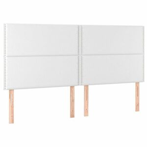 vidaXL 4 db fehér műbőr fejtámla 100x5x78/88 cm kép