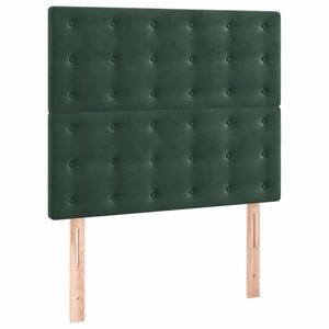 vidaXL 2 db sötétzöld bársony fejtámla 90x5x78/88 cm kép