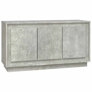 vidaXL betonszürke szerelt fa tálalószekrény 102 x 35 x 55 cm kép