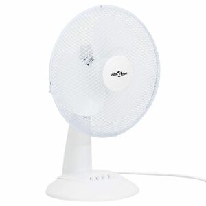 vidaXL 3 sebességes fehér asztali ventilátor 30 cm 40 W kép