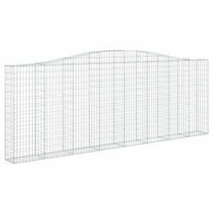 vidaXL íves horganyzott vas gabion kosár 400x30x140/160 cm kép