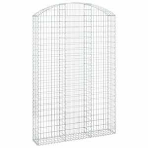 vidaXL íves horganyzott vas gabion kosár 150x30x220/240 cm kép