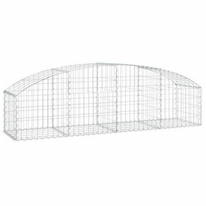 Íves horganyzott vas gabion kosár 200x50x40/60 cm kép