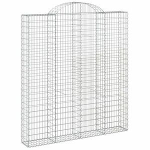 vidaXL íves horganyzott vas gabion kosár 200x30x220/240 cm kép