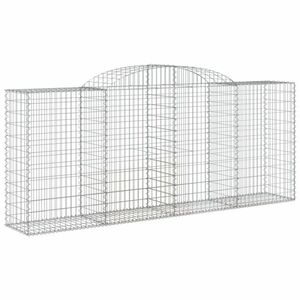 vidaXL íves horganyzott vas gabion kosár 300 x 50 x 120/140 cm kép