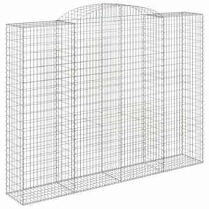 vidaXL íves horganyzott vas gabion kosár 300 x 50 x 220/240 cm kép