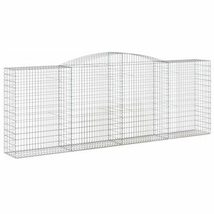 vidaXL íves horganyzott vas gabion kosár 400x50x140/160 cm kép