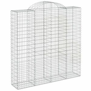 Íves horganyzott vas gabion kosár 200x50x200/220 cm kép