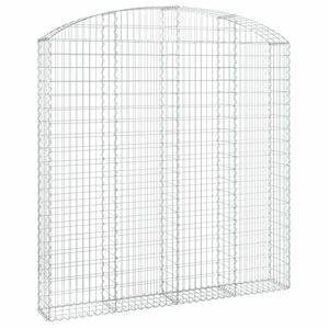 vidaXL íves horganyzott vas gabion kosár 200x30x200/220 cm kép