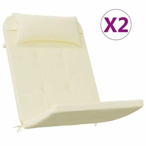 vidaXL 2 db krémszínű oxford-szövet Adirondack-székpárna kép