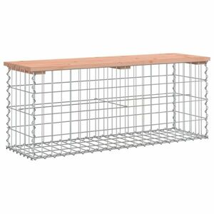 vidaXL tömör duglászfenyő gabion kerti pad 103x31, 5x42 cm kép