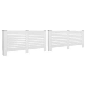 vidaXL 2 db fehér MDF radiátorburkolat 172 x 19 x 81, 5 cm kép