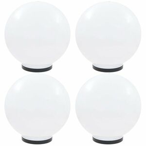 vidaXL 4 db LED gömblámpa 40 cm PMMA kép