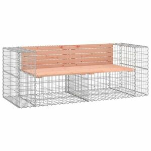 vidaXL tömör duglászfenyő gabion kerti pad 184x71x65, 5 cm kép