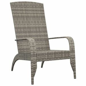 vidaXL szürke polyrattan kerti adirondack szék kép