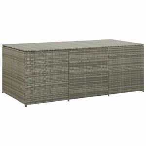 vidaXL szürke polyrattan kerti tárolóláda 180 x 90 x 70 cm kép