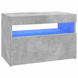 vidaXL betonszürke TV-szekrény LED-lámpákkal 60 x 35 x 40 cm kép