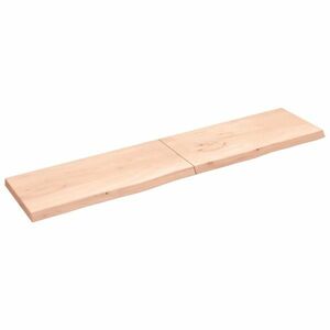 vidaXL kezeletlen tömör tölgyfa asztallap 220x50x(2-6) cm kép