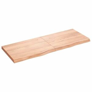 vidaXL világosbarna kezelt tömör tölgyfa asztallap 160x60x(2-6) cm kép