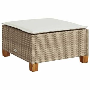 vidaXL szürke polyrattan kerti ülőke párnával 63, 5 x 56 x 32 cm kép