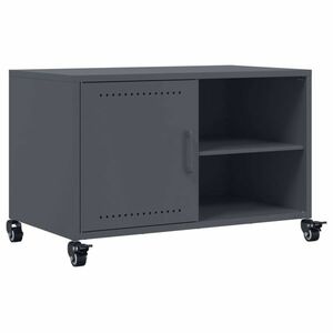 vidaXL antracitszürke acél TV-szekrény 68 x 39 x 43, 5 cm kép