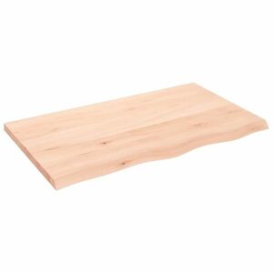 vidaXL kezeletlen tömör fa fürdőszobai pult 100x60x(2-4) cm kép